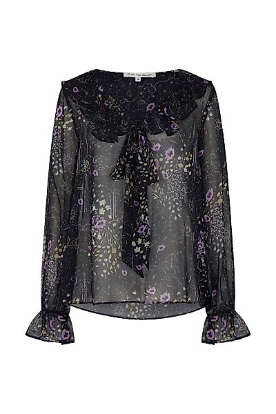 Lily and Lionel Hemdbluse "Joni Ruffle Neck Zodiac Print Blouse Damen" günstig online kaufen