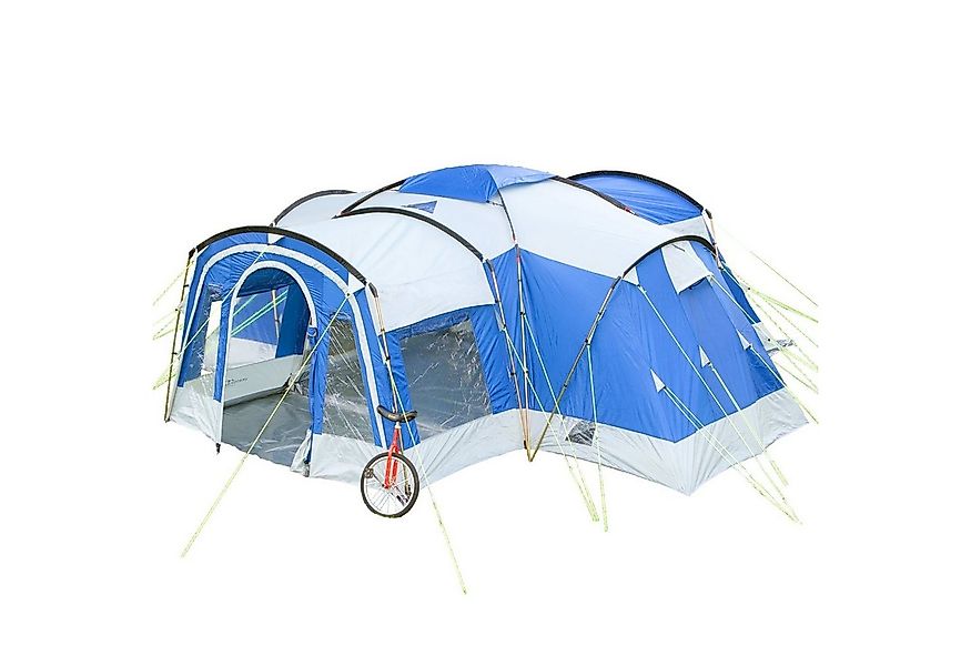 Skandika Tunnelzelt Familienzelt Nimbus Sleeper 8, 3 Schwarze Schlafkabinen günstig online kaufen