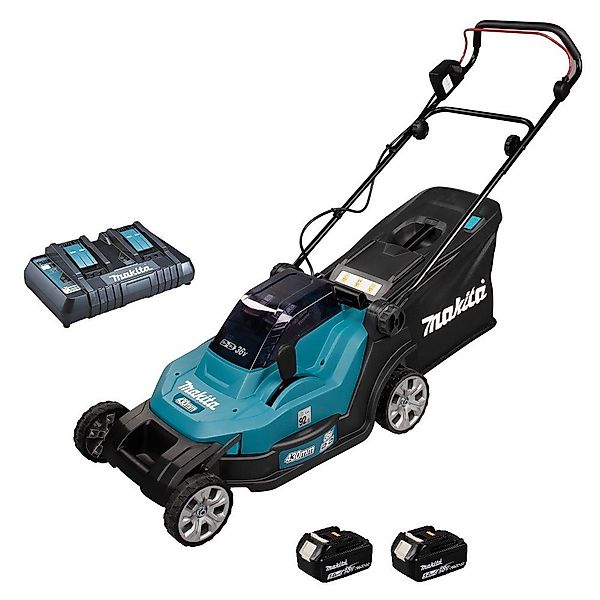 Makita Akkurasenmäher DLM432PT2, (mit Doppelladegerät und günstig online kaufen