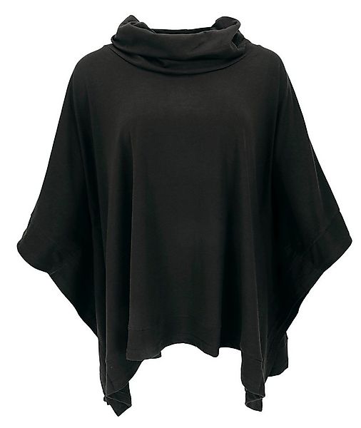 Guru-Shop Longsleeve Ponchoshirt mit Schalkragen, Plus size Shirt.. alterna günstig online kaufen