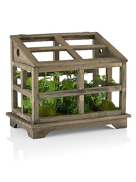 Belles Décorations Dekoobjekt Gewächshaus mit Kräuterpflanzung, günstig online kaufen