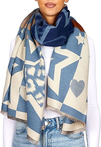 BRUBAKER Schal Cashmirillo Damen Schal mit Modernem Muster - 70 x 200 cm - günstig online kaufen