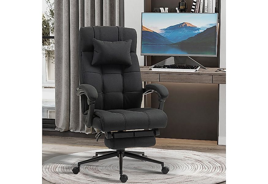 Vinsetto Schreibtischstuhl Bürostuhl mit Kopfkissen Armlehne, Stuhl mit Nei günstig online kaufen