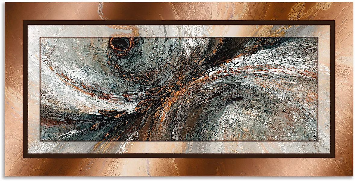 Artland Wandbild "Gold Abstrakt 2" Gegenstandslos 1 Stk. tlg. als Alubild, günstig online kaufen