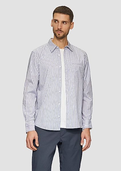 s.Oliver Langarmhemd Regular Fit: Gestreiftes Hemd günstig online kaufen
