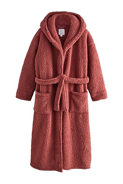 Next Damenbademantel Langer Teddy-Morgenmantel, Polyester (recycelt) günstig online kaufen