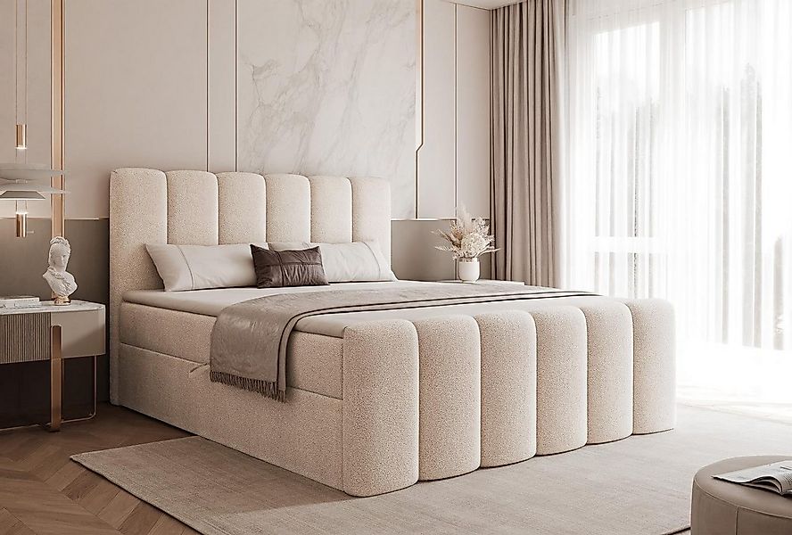 Compleo Boxspringbett BUBBLE, Wolkenbett, Bequem, Bonell, Topper, Doppelbet günstig online kaufen