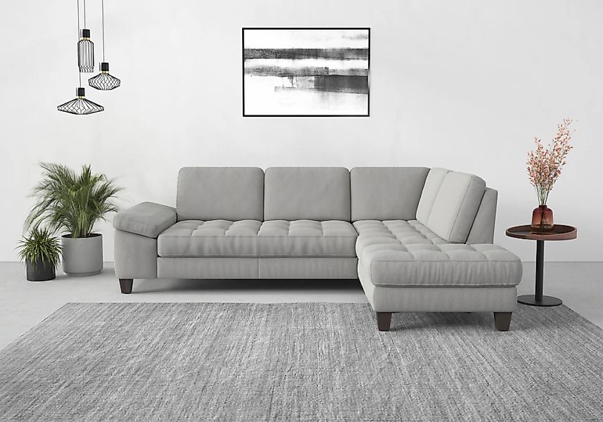 Ecksofa "Westham L-Form" mit Ottomane, mit oder ohne Bettfunktion, Bettkast günstig online kaufen