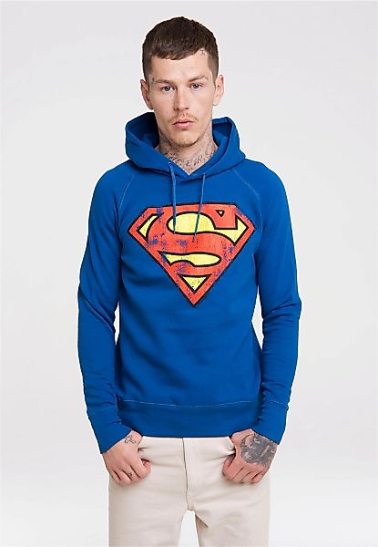 LOGOSHIRT Kapuzensweatshirt "DC – Superman Logo" mit Superhelden-Print günstig online kaufen