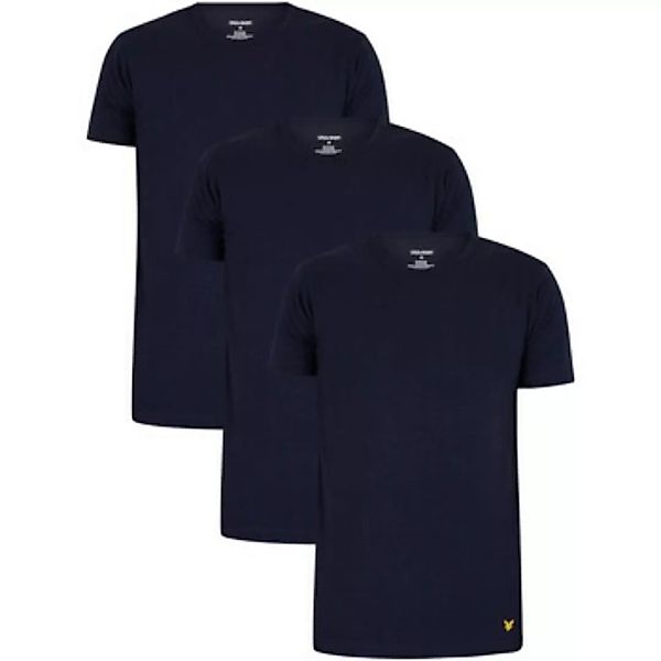 Lyle & Scott  Pyjamas/ Nachthemden Maxwell Lounge 3er Pack Crew T-Shirts günstig online kaufen