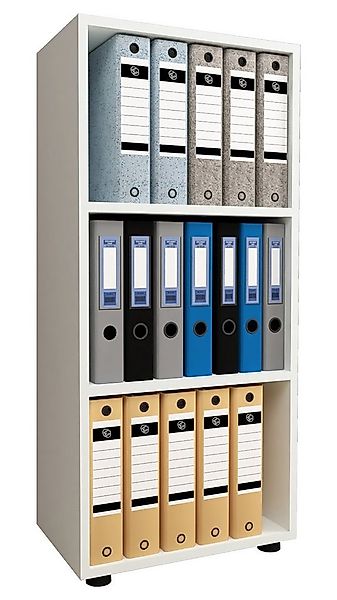 VCM Standregal Holz Büro Regal Bücher Ordner Aktenregal Ulas 3f günstig online kaufen