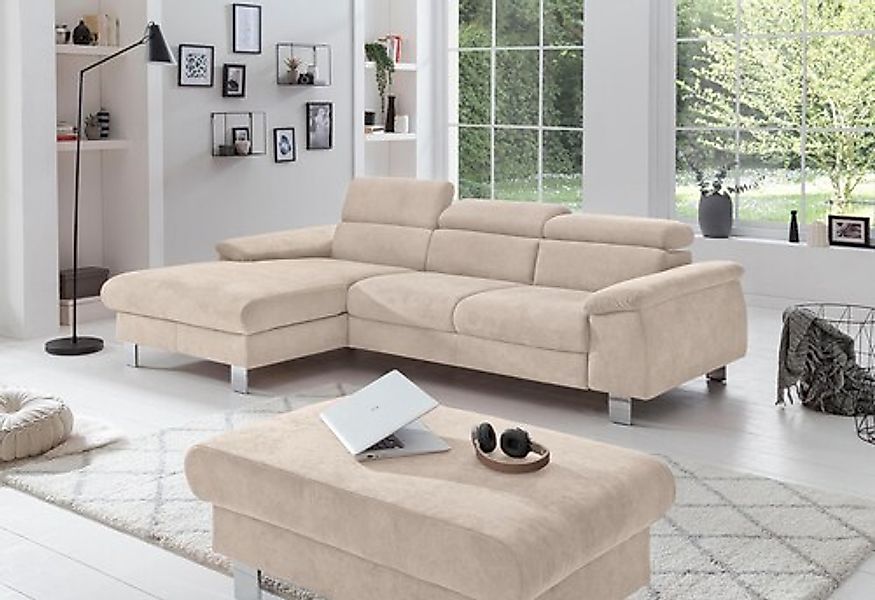 COTTA Polstergarnitur »Komaris L-Form«, (Set), Set bestehend aus: Ecksofa m günstig online kaufen