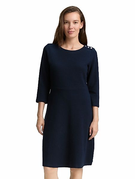 TOM TAILOR Jerseykleid, Sommerkleid mit Knopf-Details günstig online kaufen