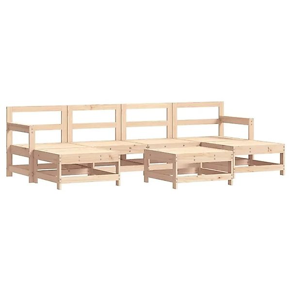 vidaXL 7-Tlg Garten-Lounge-Set Massivholz Kiefer 3186382 günstig online kaufen