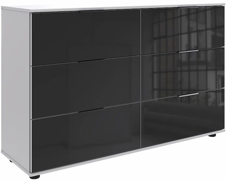 Wimex Schubkastenkommode "Leonberg, Sideboard mit 6 Schubladen", mit Glasfr günstig online kaufen