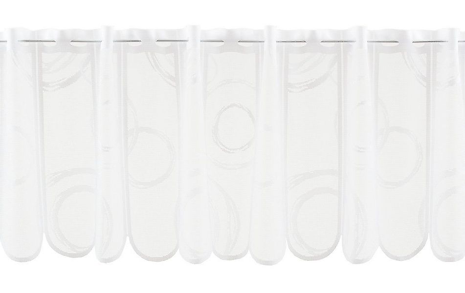 Gardinen Kranzusch Scheibengardine Kringel, Stangendurchzug, transparent, günstig online kaufen