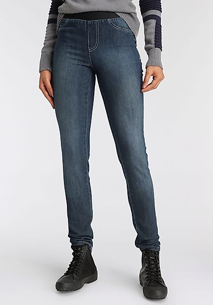 Arizona Skinny-fit-Jeans, extra-enger Schnitt, komfortable Leibhöhe, Used-L günstig online kaufen