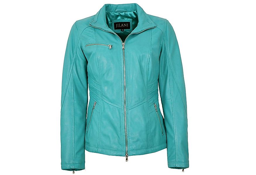 Jilani Lederjacke Maura Jilani - Damen Lederjacke Lammnappa mermaid türkisb günstig online kaufen
