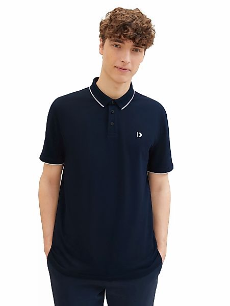 TOM TAILOR Denim Poloshirt, mit Logoprint und aus Stretch günstig online kaufen