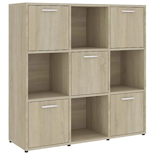vidaXL Bücherregal Sonoma-Eiche 90x30x90 cm Holzwerkstoff 802933 günstig online kaufen