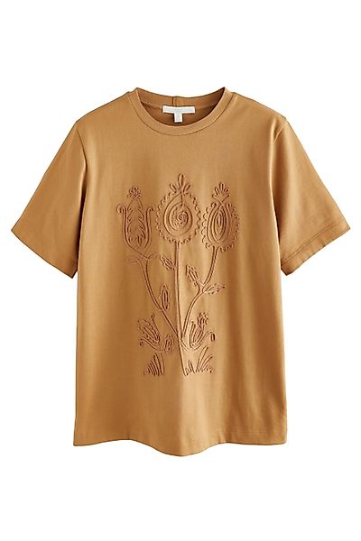 Next T-Shirt Schweres T-Shirt mit Provence-Grafik günstig online kaufen