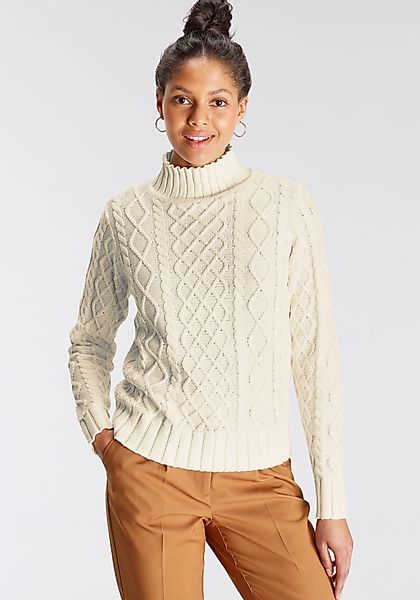 AJC Strickpullover mit modischem Zopfmuster und günstig online kaufen