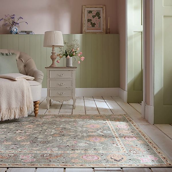 FLAIR RUGS Teppich »Una«, rechteckig, 4 mm Höhe, Waschbarer Traditioneller günstig online kaufen