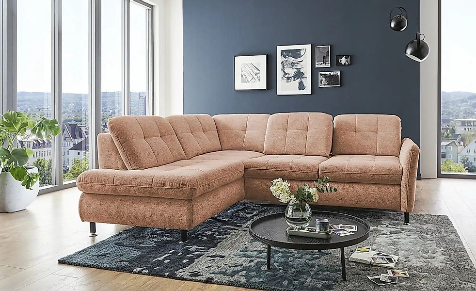 Lounge Collection Ecksofa  LIORA ¦ beige Polstermöbel > Sofas > Ecksofas - günstig online kaufen
