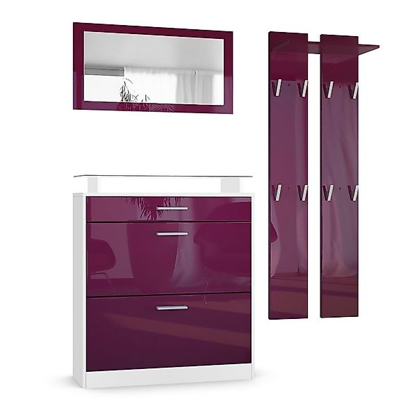 Vladon Garderoben-Set Loret, (Garderobe Set bestehend aus 1 Schuhschrank, 1 günstig online kaufen