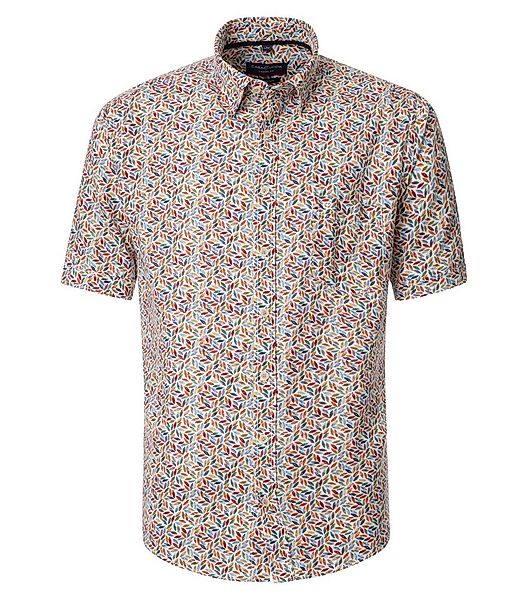 CASAMODA Kurzarmhemd CASAMODA Leinenhemd Kurzarm Print günstig online kaufen