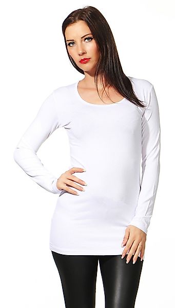 Mellice Langarmshirt Damen Longshirt Langarm Shirt günstig online kaufen