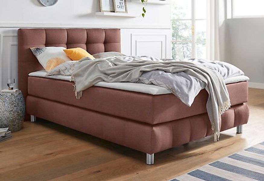 andas Boxspringbett »Salo« incl. Topper, 6 Breiten, 2 Härtegrade, TFK auch günstig online kaufen