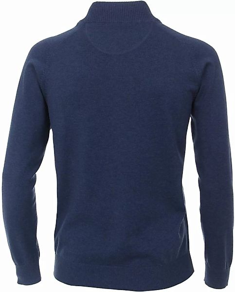 Casa Moda Strickjacke Zip Blau - Größe XL günstig online kaufen