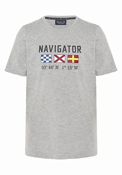 NAVIGATOR Print-Shirt aus weicher Sweatware günstig online kaufen