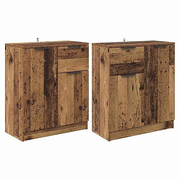 vidaXL Sideboards 2 Stk Altholz 60 x 30 x 70 cm Holzwerkstoff 3415566 günstig online kaufen