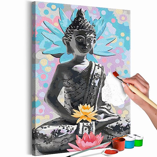 Malen nach Zahlen - Rainbow Buddha günstig online kaufen
