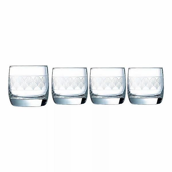 Luminarc Whiskyglas »Trinkglas Paradisio«, (Set, 4 tlg.), Gläser Set, mit P günstig online kaufen