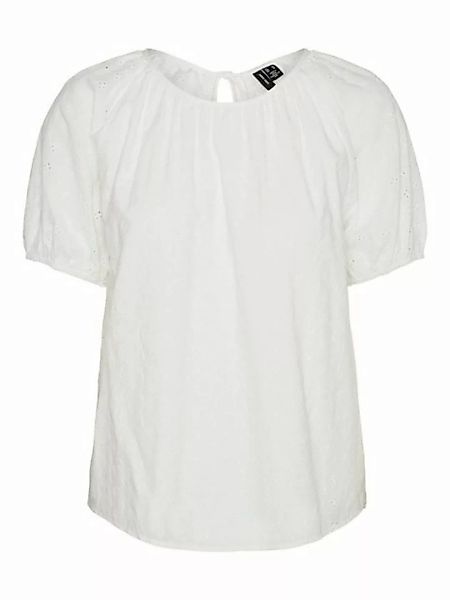Vero Moda T-Shirt (1-tlg) Cut-Outs, Drapiert/gerafft, Lochmuster günstig online kaufen