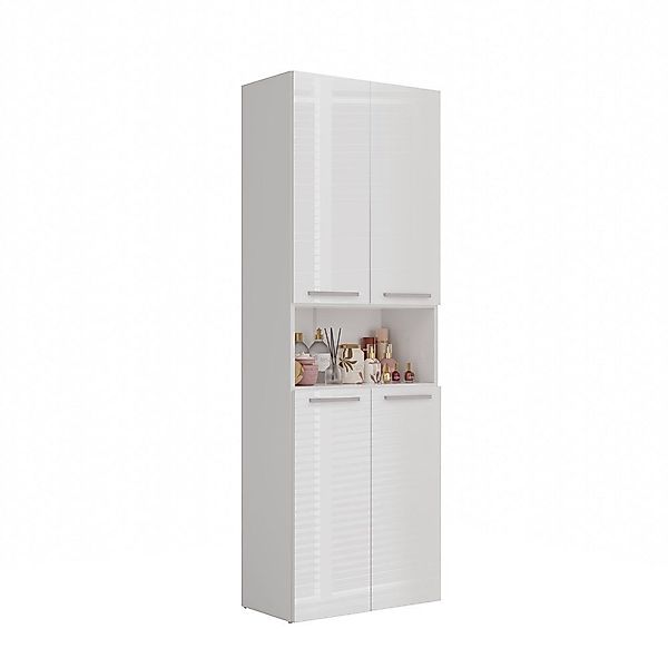ibonto Hochschrank Badezimmerhochschrank Platzsparendes Aufbewahrungswunder günstig online kaufen