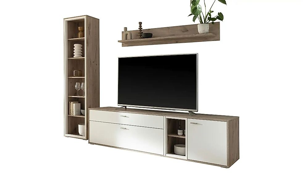 MCA furniture Wohnwand "SANTERNO" Komplett-Set, 3-teilg, 3 Stk. tlg. Wohnzi günstig online kaufen
