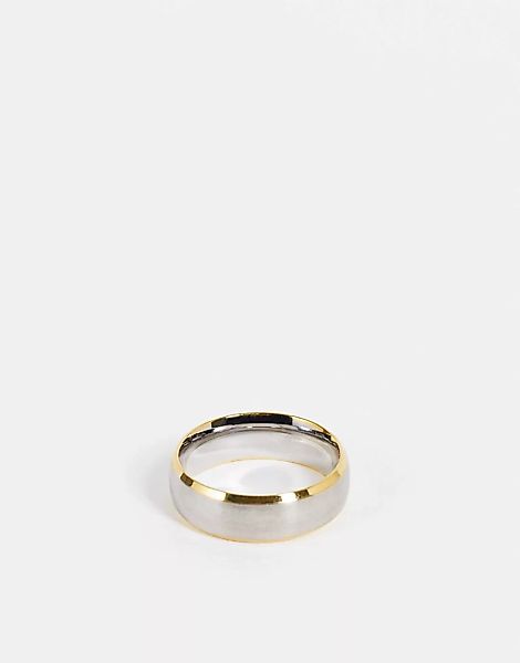 ASOS DESIGN – Ring aus Edelstahl in aufgerauter Silberoptik günstig online kaufen