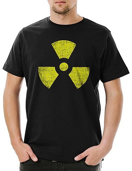 Urban Backwoods Print-Shirt Black Radioactive Vintage Symbol Herren T-Shirt günstig online kaufen