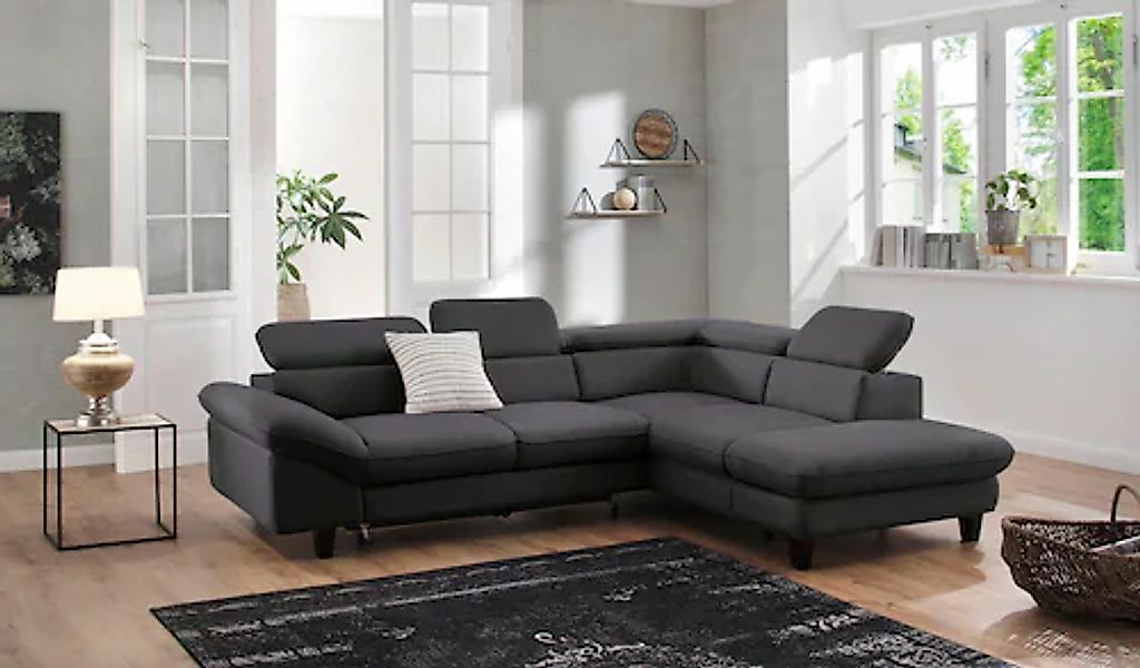 Home affaire Ecksofa »Pilot L-Form«, mit Kopfteilverstellung, wahlweise mit günstig online kaufen