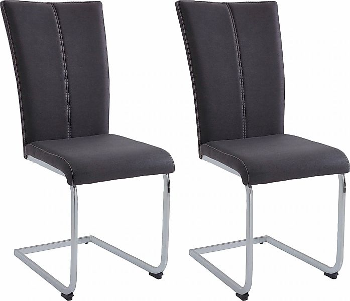 Home affaire Freischwinger "Nils" (Set) 2 Stk. Luxus-Microfaser Lederoptik günstig online kaufen