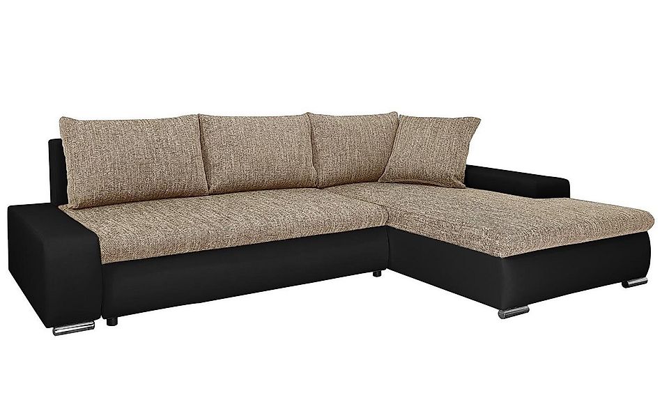 Beautysofa Polsterecke mit Schlaffunktion Teo L, L-Form Ecke Sofa Relaxcouc günstig online kaufen