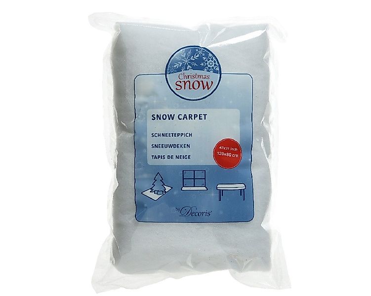 Kaemingk Weihnachtsbaumdecke Schneeteppich Polyester L.120cm B.80cm H.1cm w günstig online kaufen