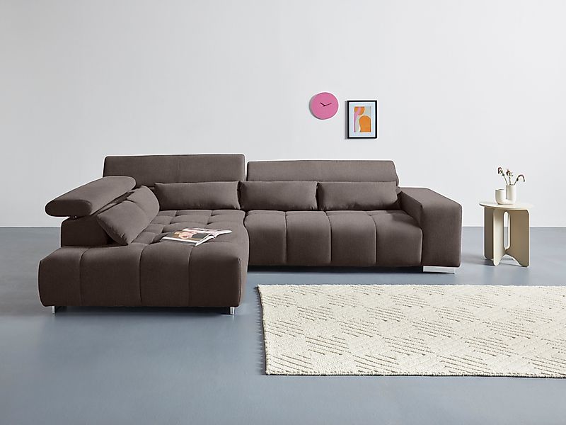 COTTA Ecksofa Orion L-Form, mit Kopfteilverstellung günstig online kaufen