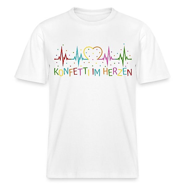 Spreadshirt T-Shirt Konfetti im Herzen Herzschlag günstig online kaufen