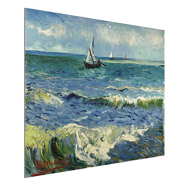 Alu-Dibond Bild Kunstdruck - Querformat 4:3 Vincent van Gogh - Seelandschaf günstig online kaufen