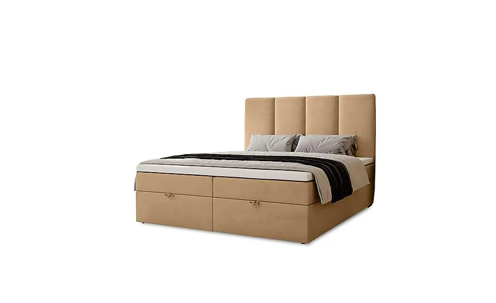 Boxbett mit Stauraum  Macclesfield ¦ beige ¦ Maße (cm): B: 121 H: 110 Bette günstig online kaufen